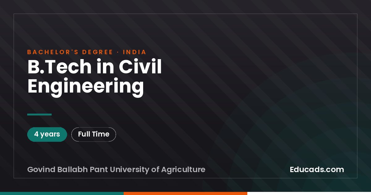 B.Tech in Civil Engineering