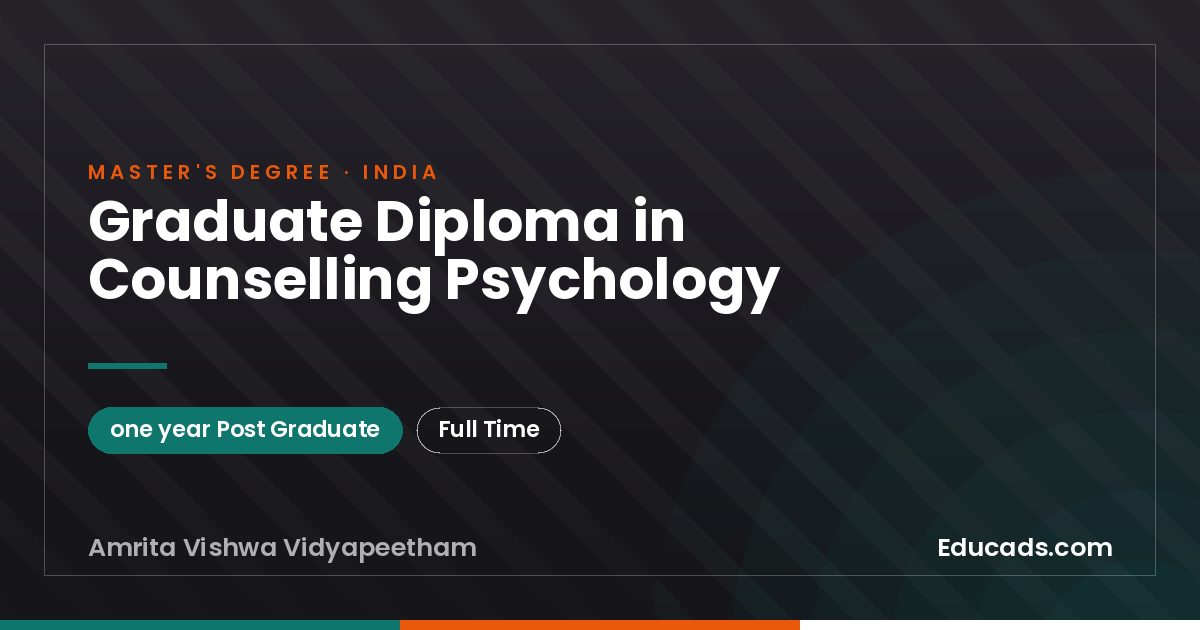 Graduate Diploma in Counselling Psychology