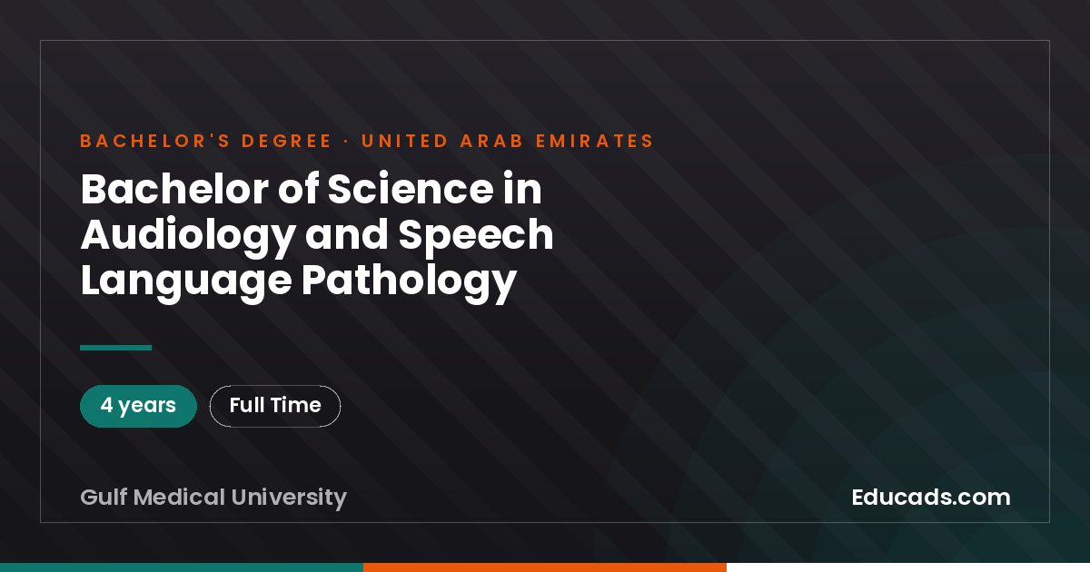 Bachelor of Science in Audiology and Speech Language Pathology