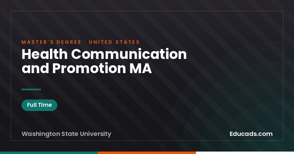 Health Communication and Promotion MA