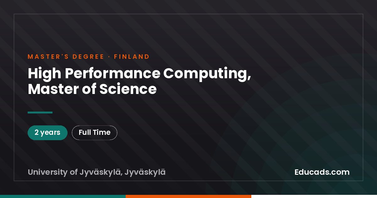 High Performance Computing, Master of Science
