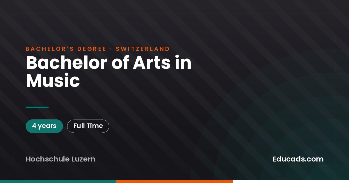 Bachelor of Arts in Music