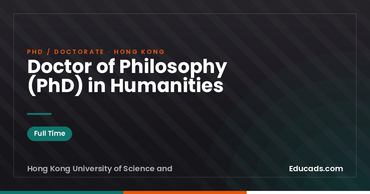 Doctor of Philosophy (PhD) in Humanities
