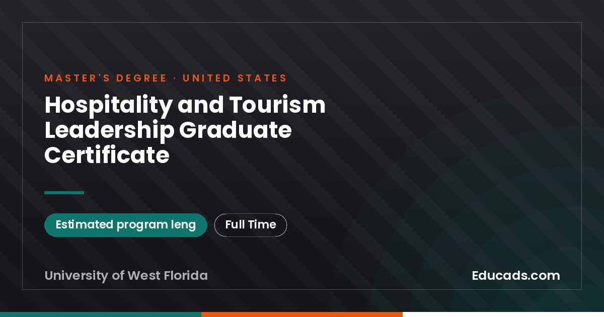Hospitality and Tourism Leadership Graduate Certificate