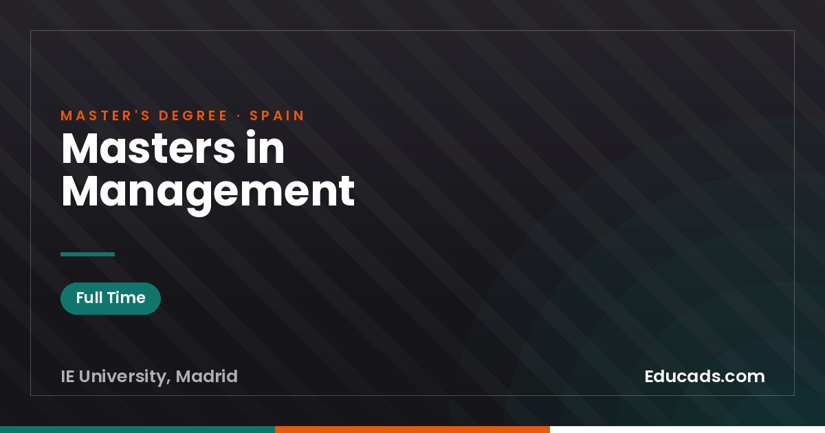 Masters in Management