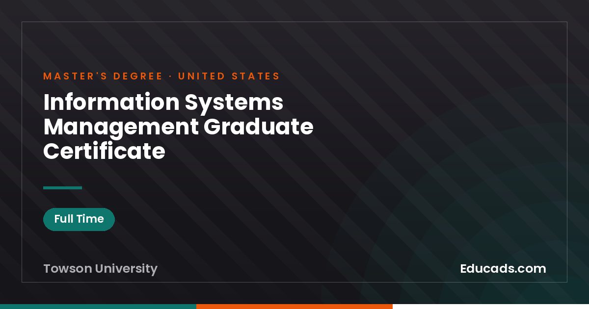 Information Systems Management Graduate Certificate