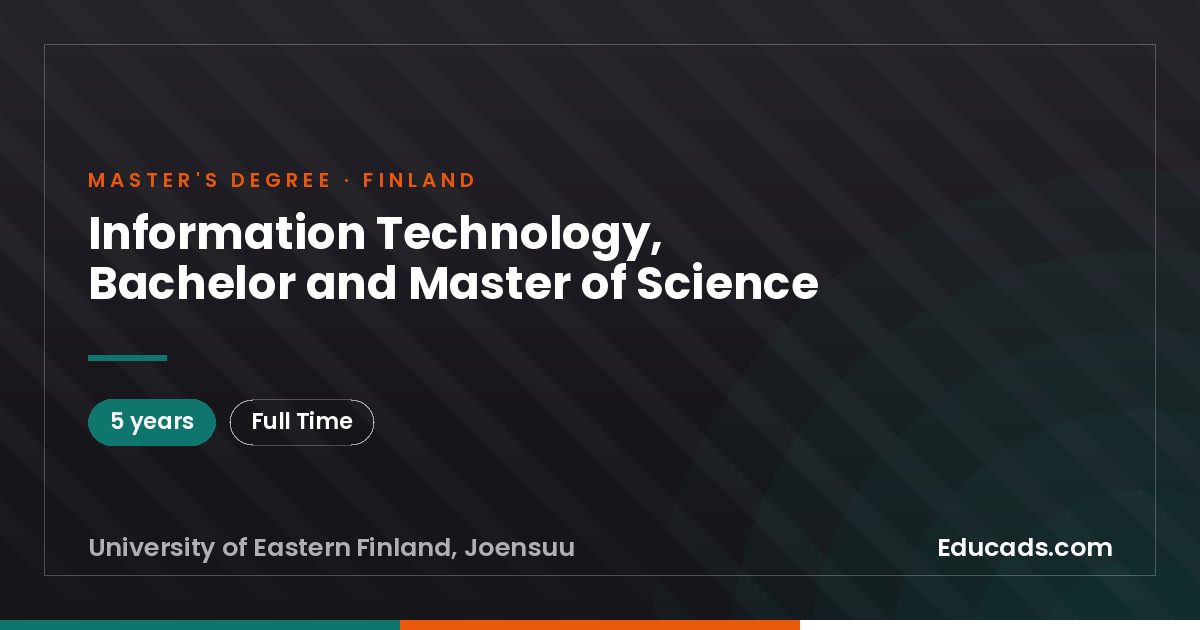 Information Technology, Bachelor and Master of Science