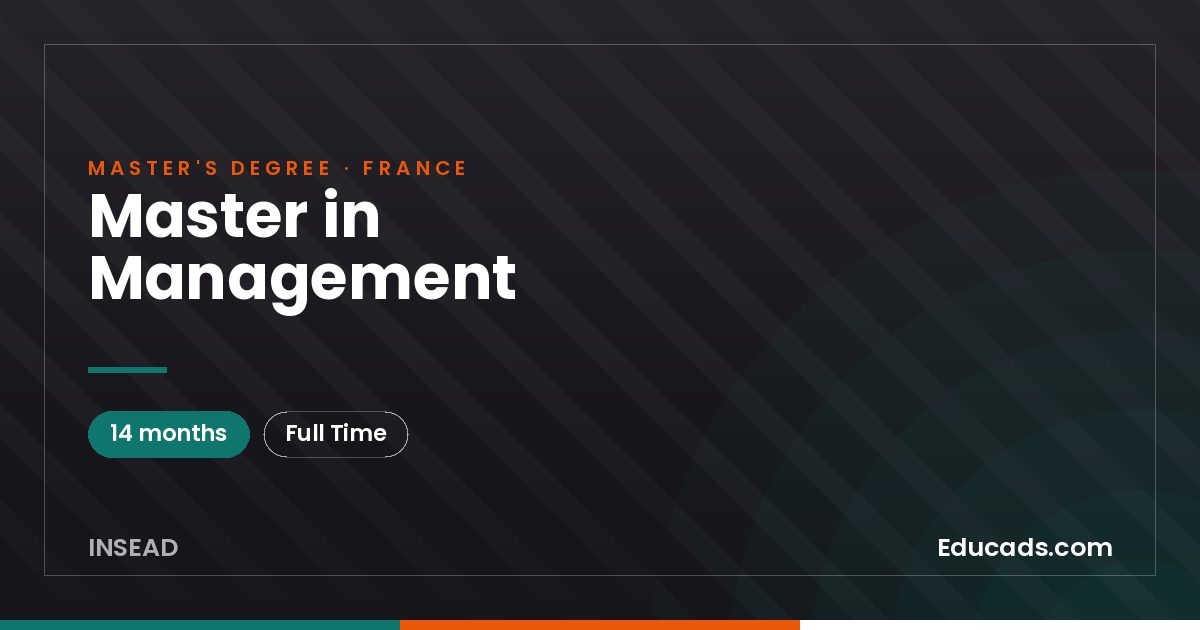 Master in Management