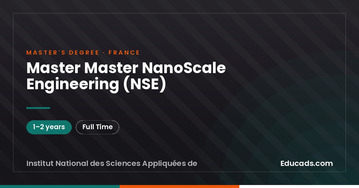 Master Master NanoScale Engineering (NSE)