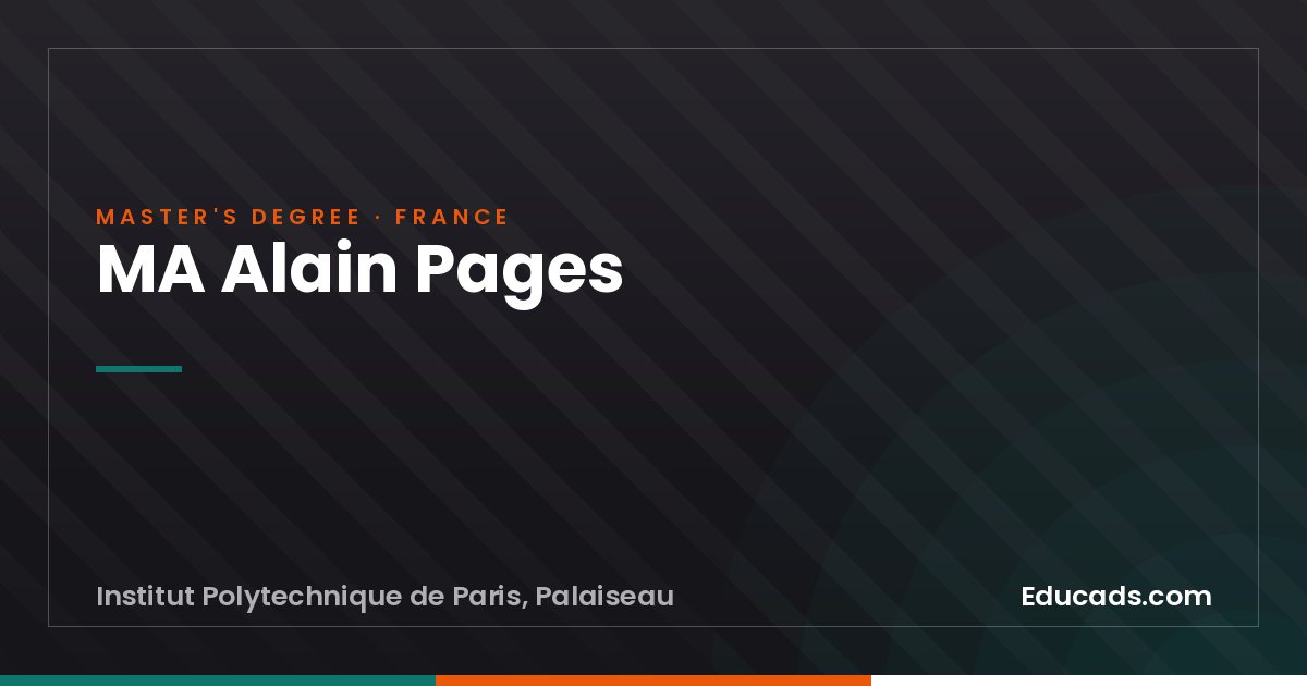 MA Alain Pages
