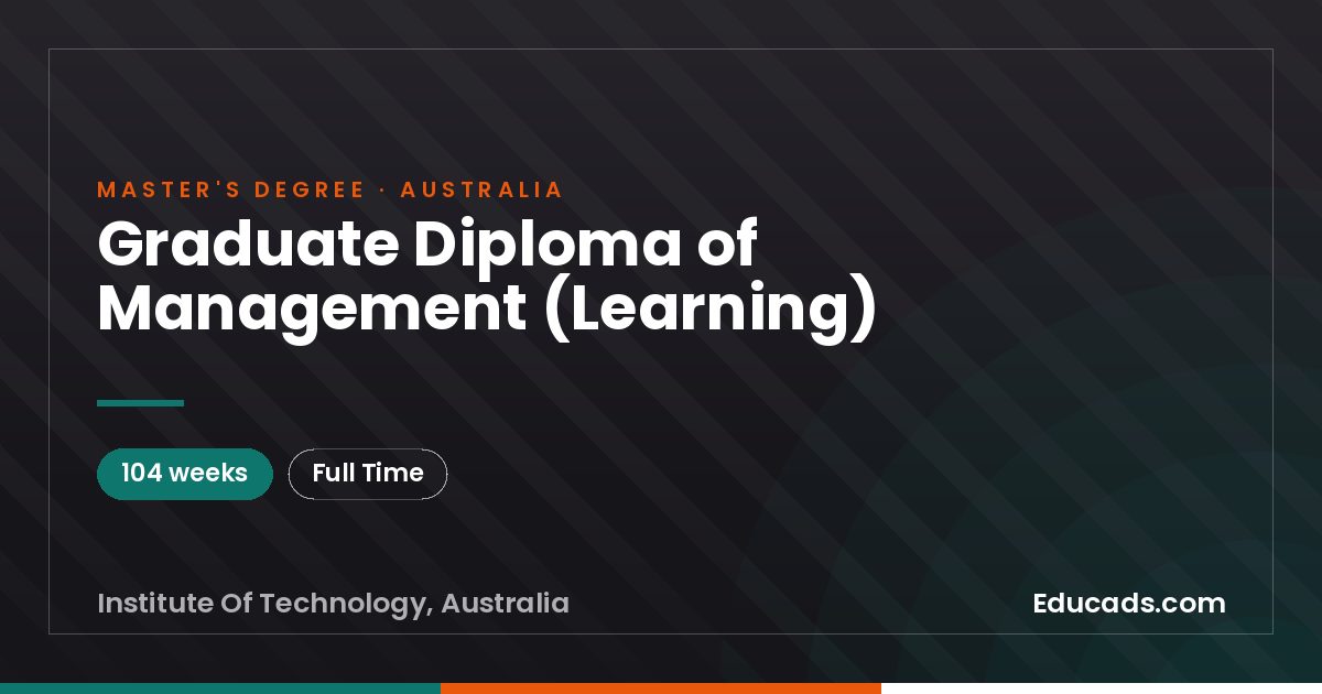 Graduate Diploma of Management (Learning)