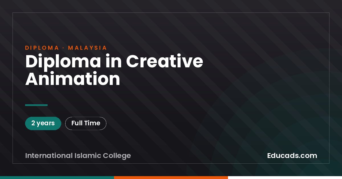 Diploma in Creative Animation