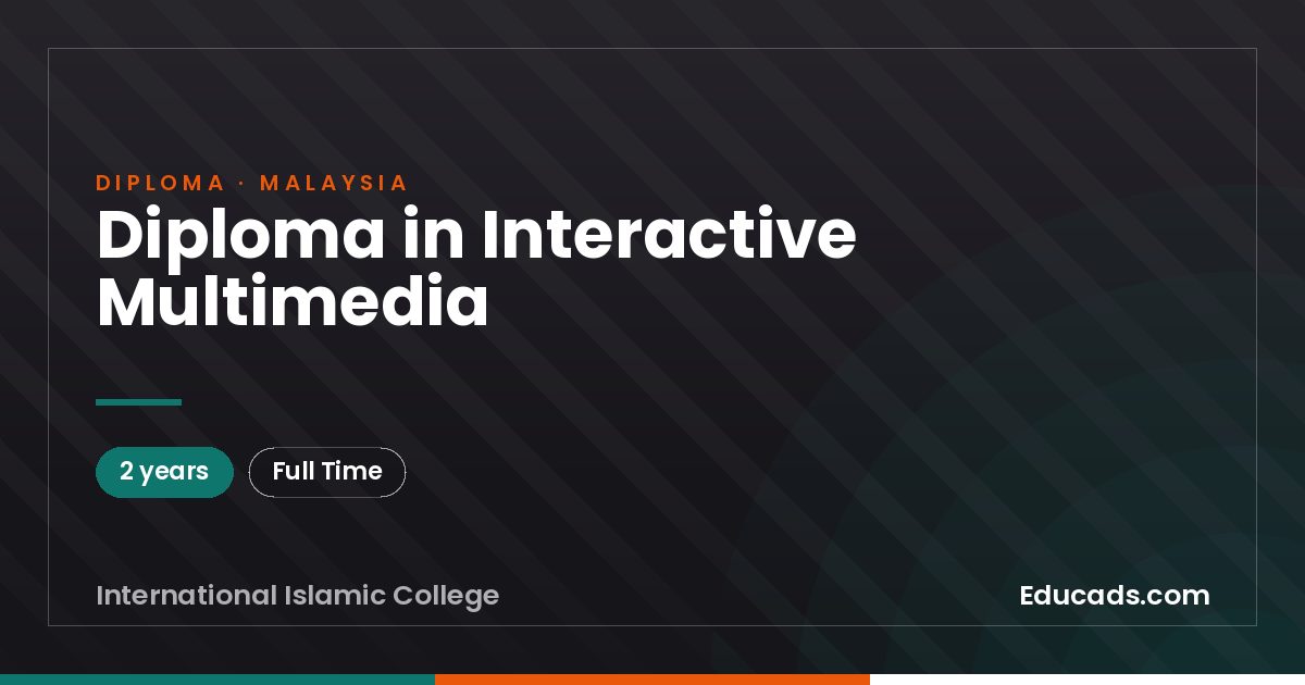 Diploma in Interactive Multimedia