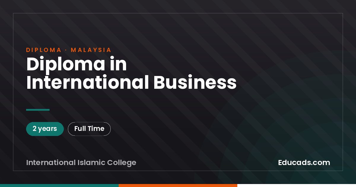 Diploma in International Business