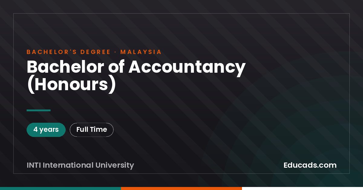 Bachelor of Accountancy (Honours)