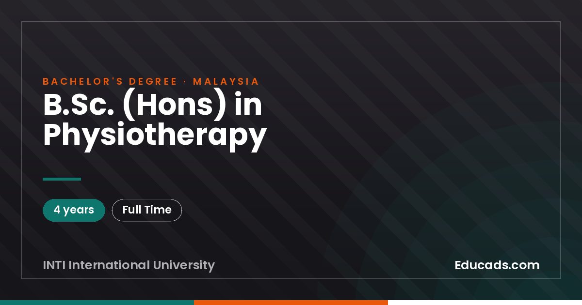 B.Sc. (Hons) in Physiotherapy