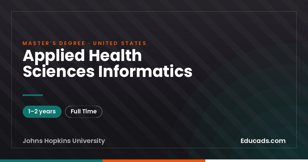 Applied Health Sciences Informatics