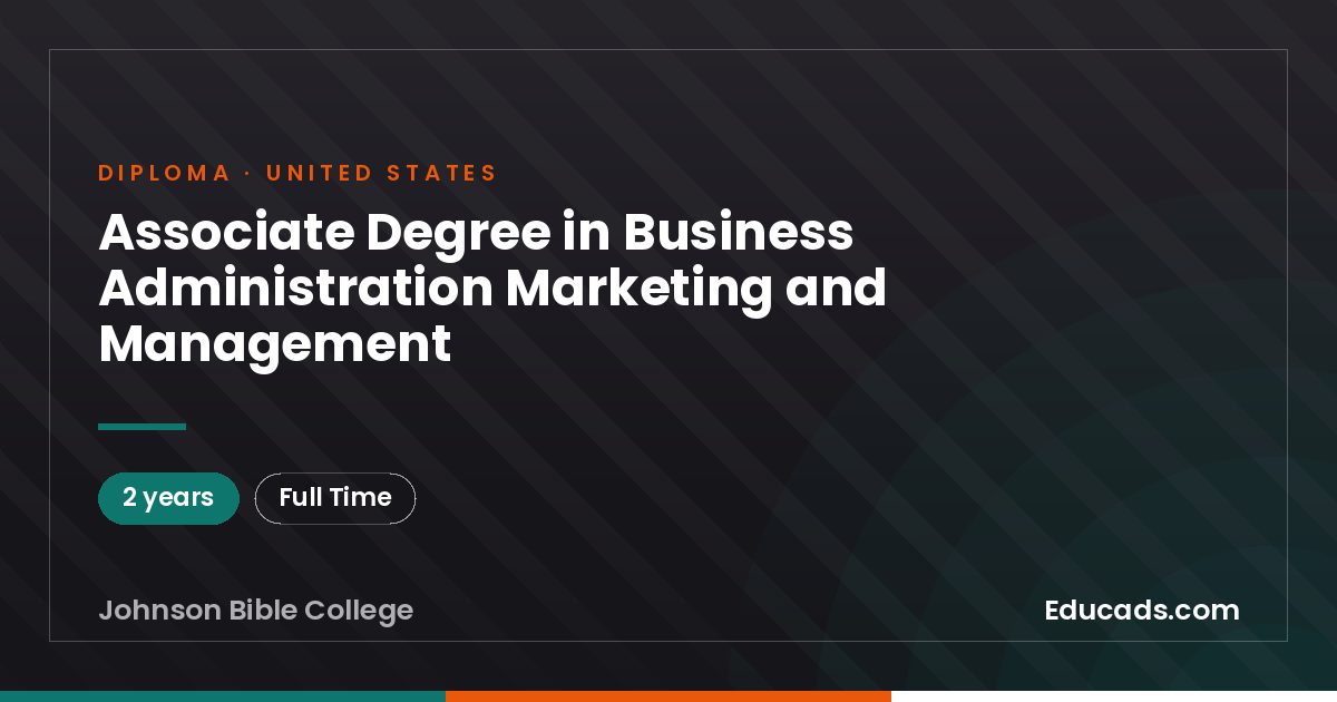 Associate Degree in Business Administration Marketing and Management