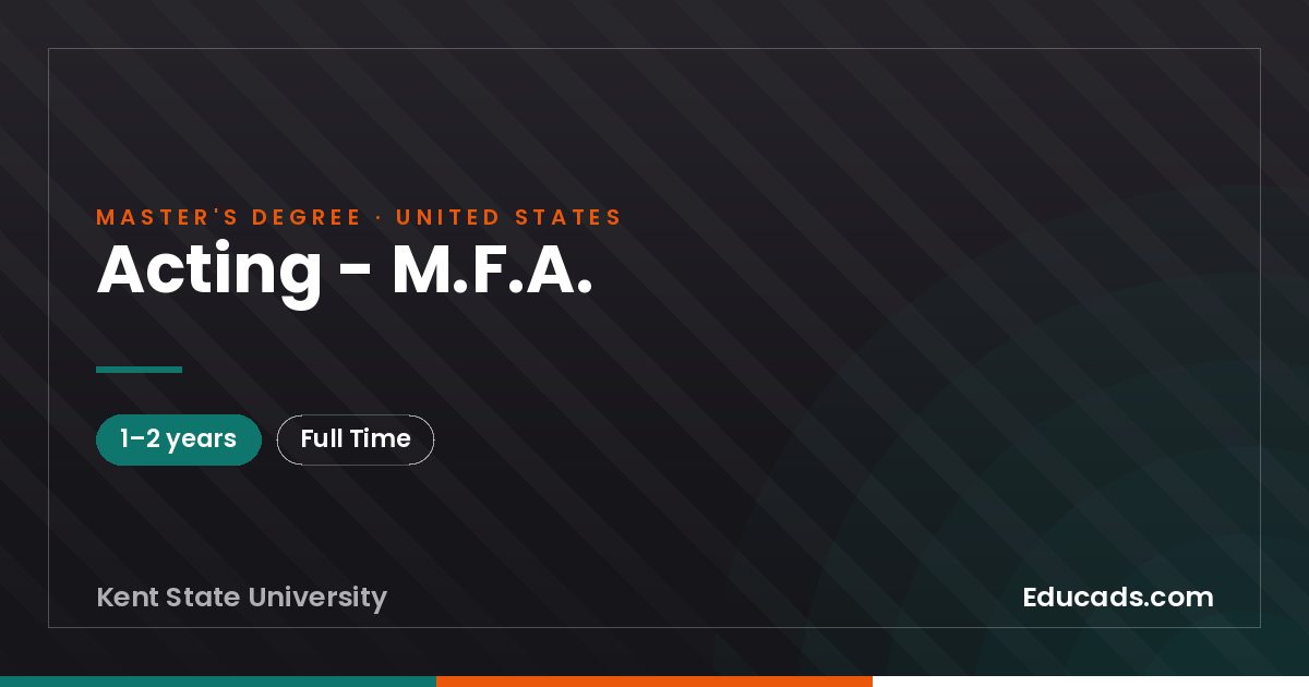 Acting - M.F.A.