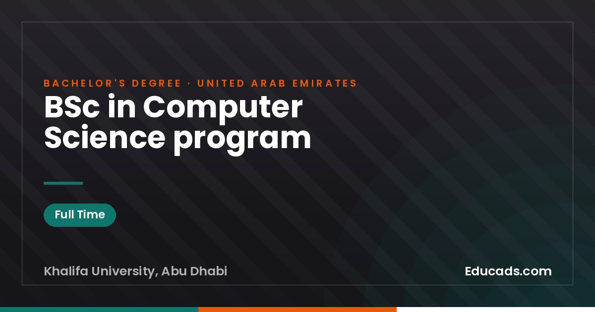 BSc in Computer Science program