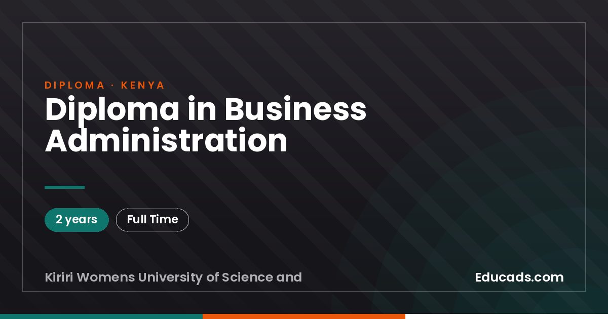 Diploma in Business Administration