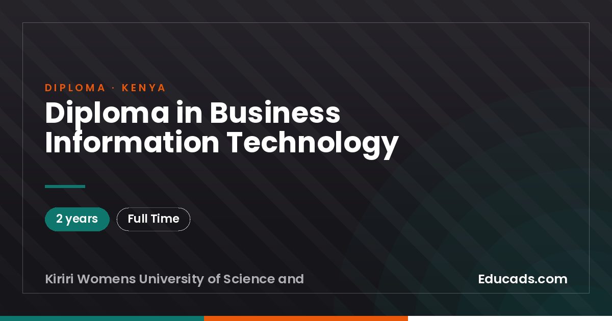 Diploma in Business Information Technology