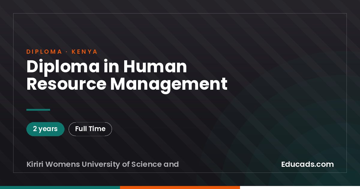 Diploma in Human Resource Management