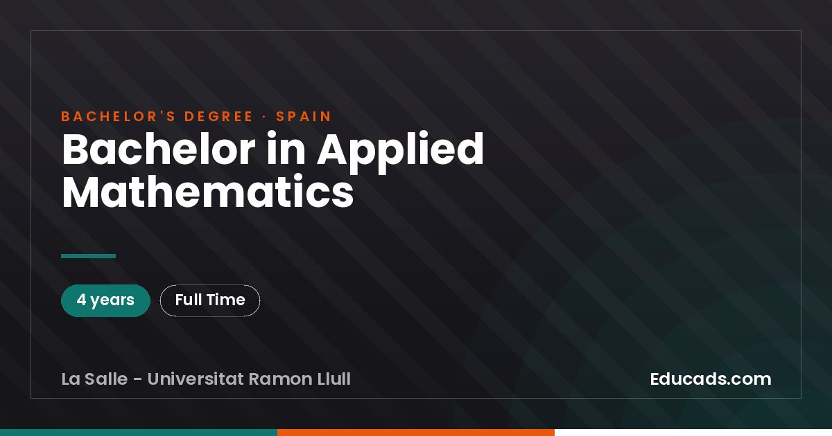 Bachelor in Applied Mathematics
