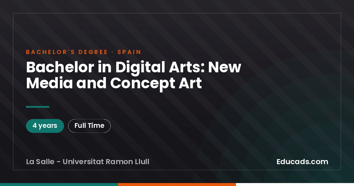 Bachelor in Digital Arts: New Media and Concept Art