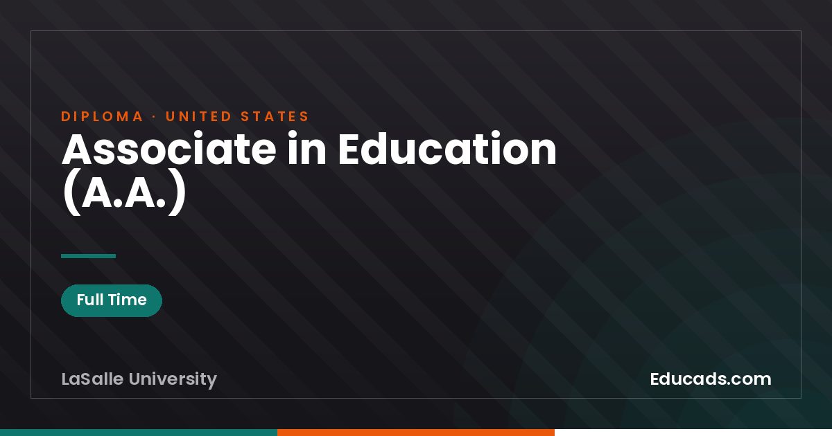 Associate in Education (A.A.)