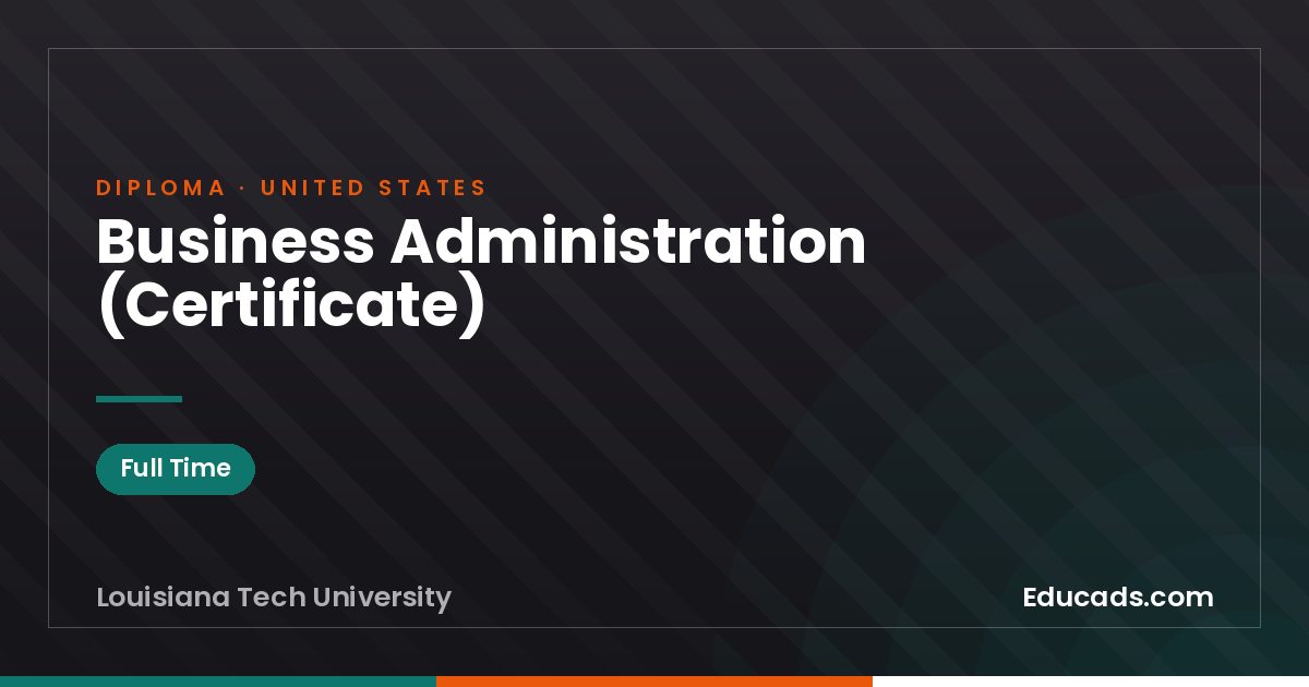 Business Administration (Certificate)