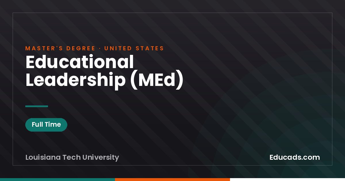 Educational Leadership (MEd)
