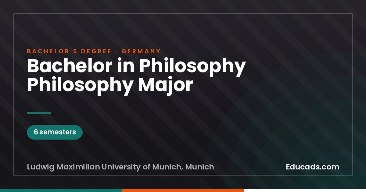 Bachelor in Philosophy Philosophy Major