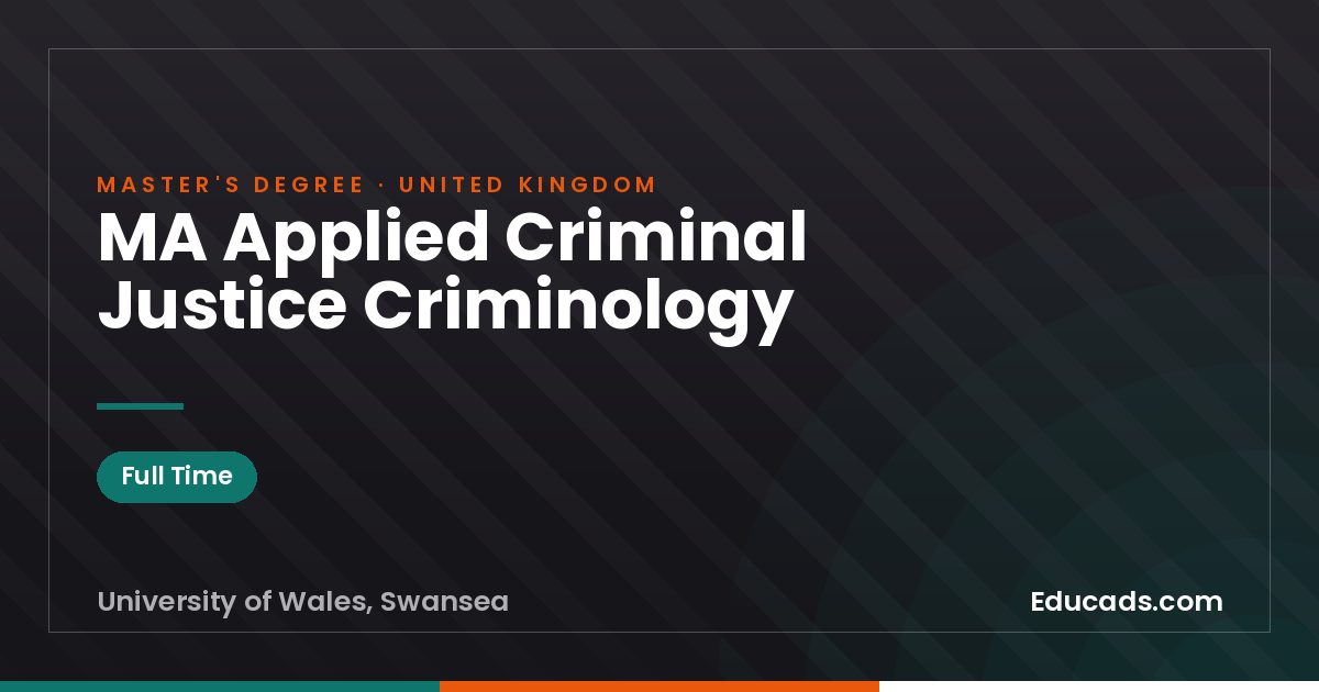 MA Applied Criminal Justice Criminology