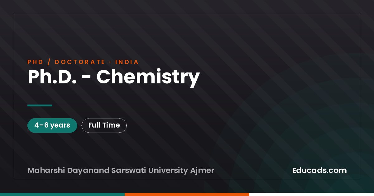 Ph.D. - Chemistry