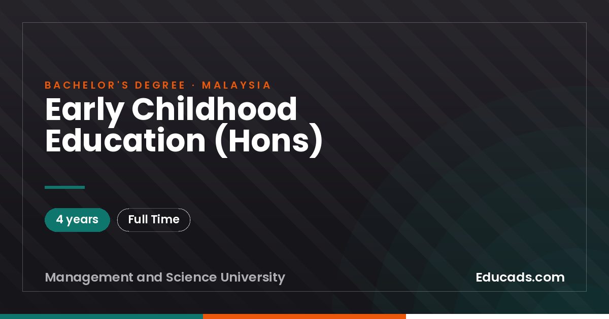 Early Childhood Education (Hons)