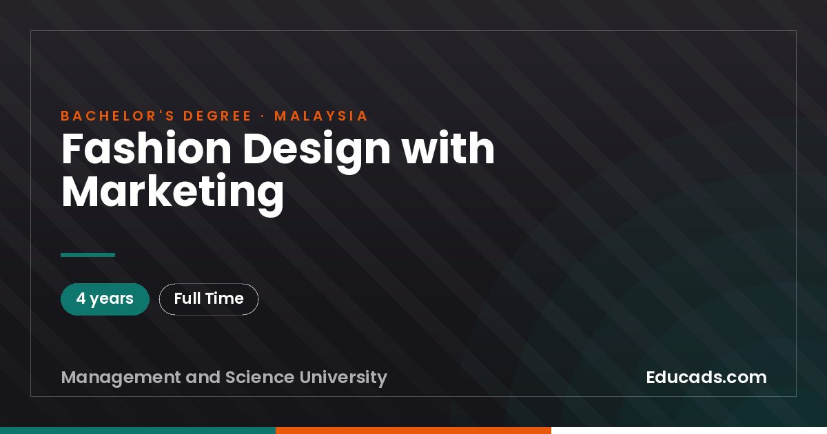 Fashion Design with Marketing