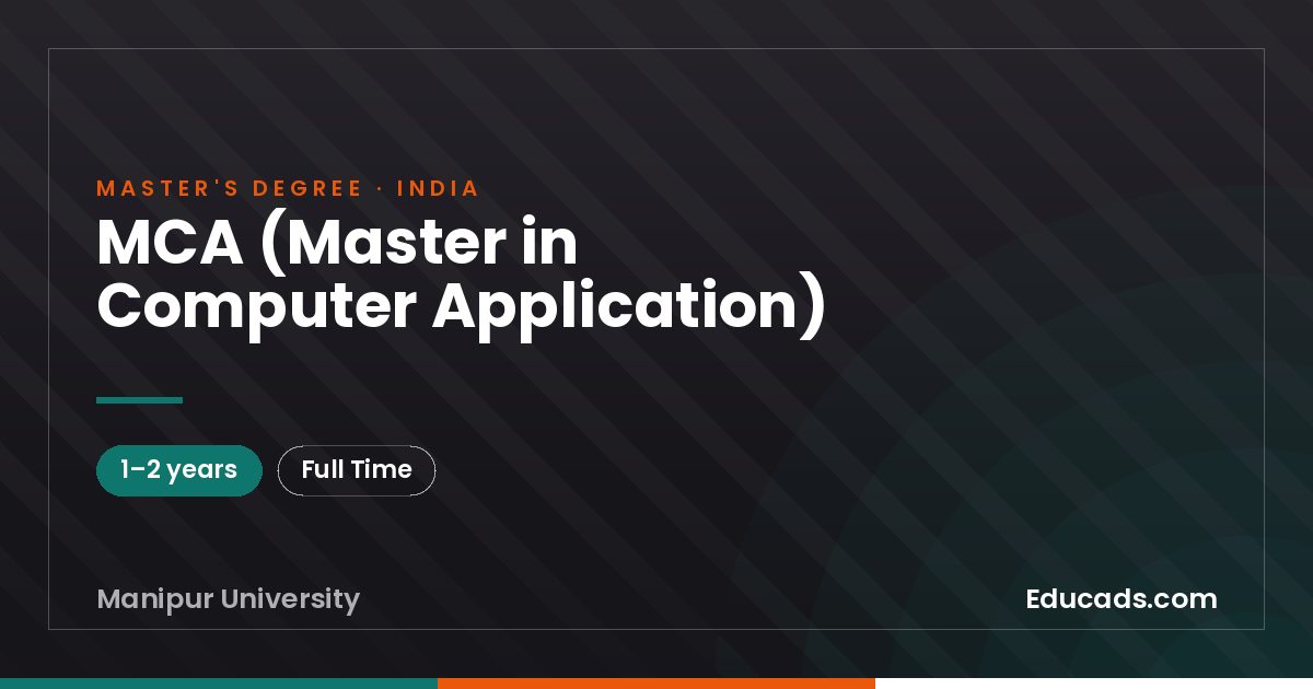 MCA (Master in Computer Application)