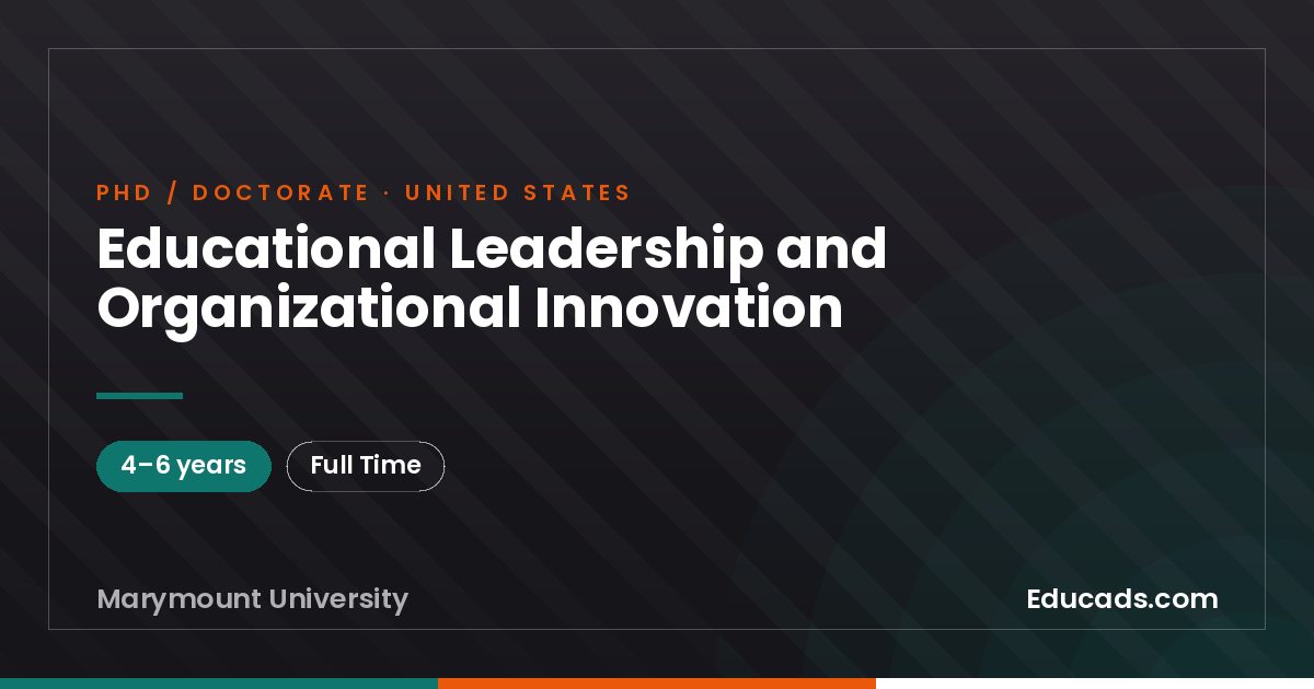 Educational Leadership and Organizational Innovation