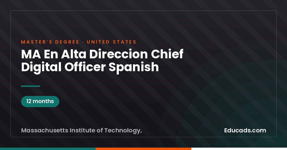 MA En Alta Direccion Chief Digital Officer Spanish