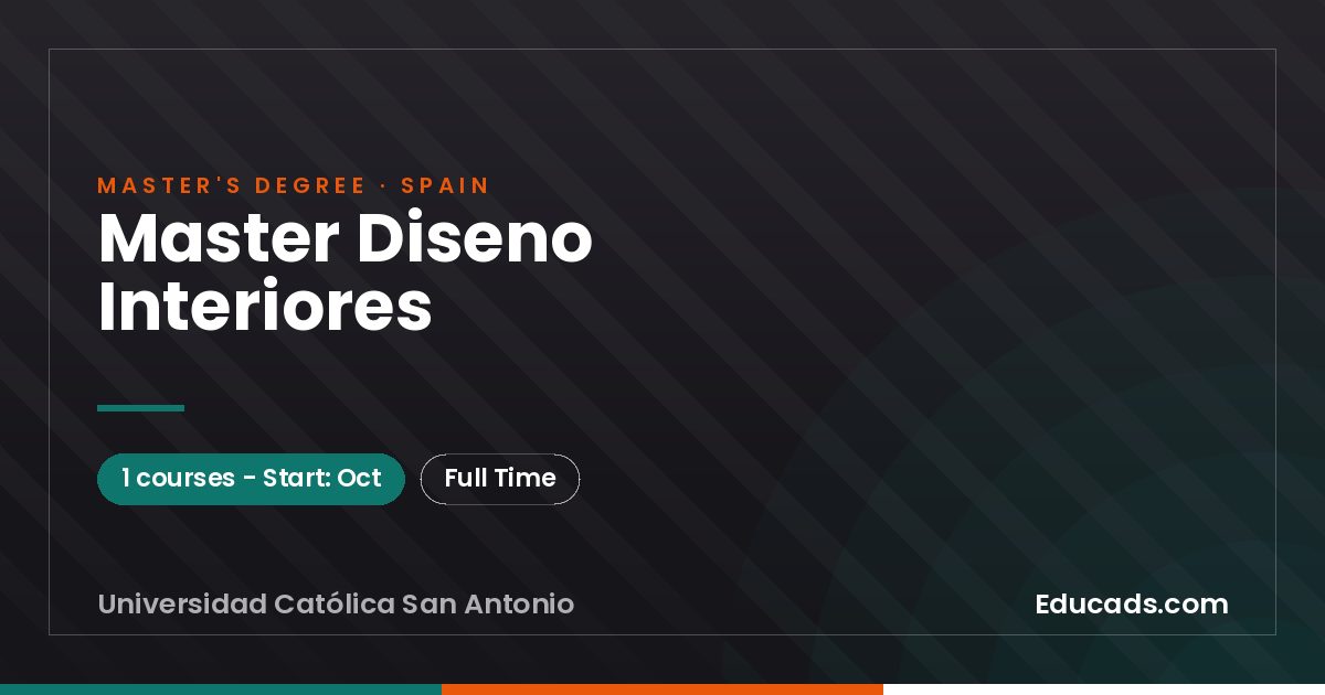 Master Diseno Interiores