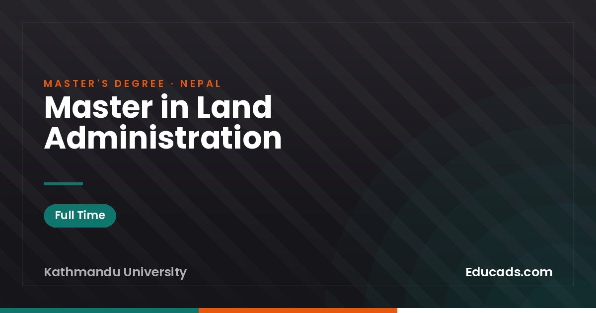 Master in Land Administration