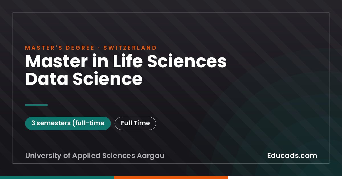Master in Life Sciences Data Science