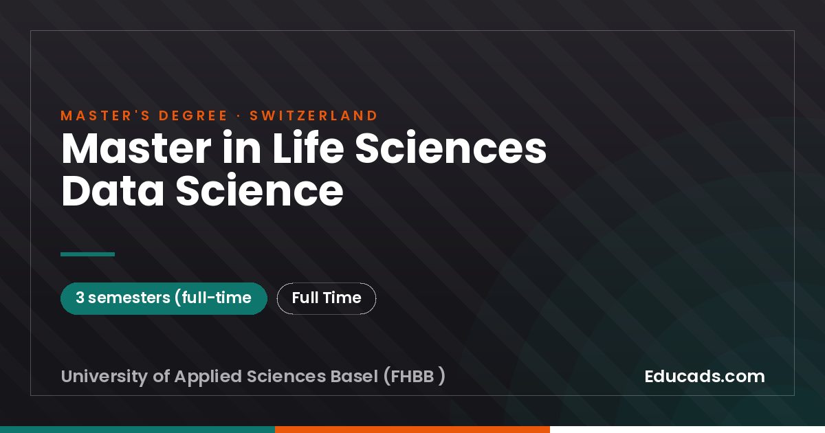 Master in Life Sciences Data Science