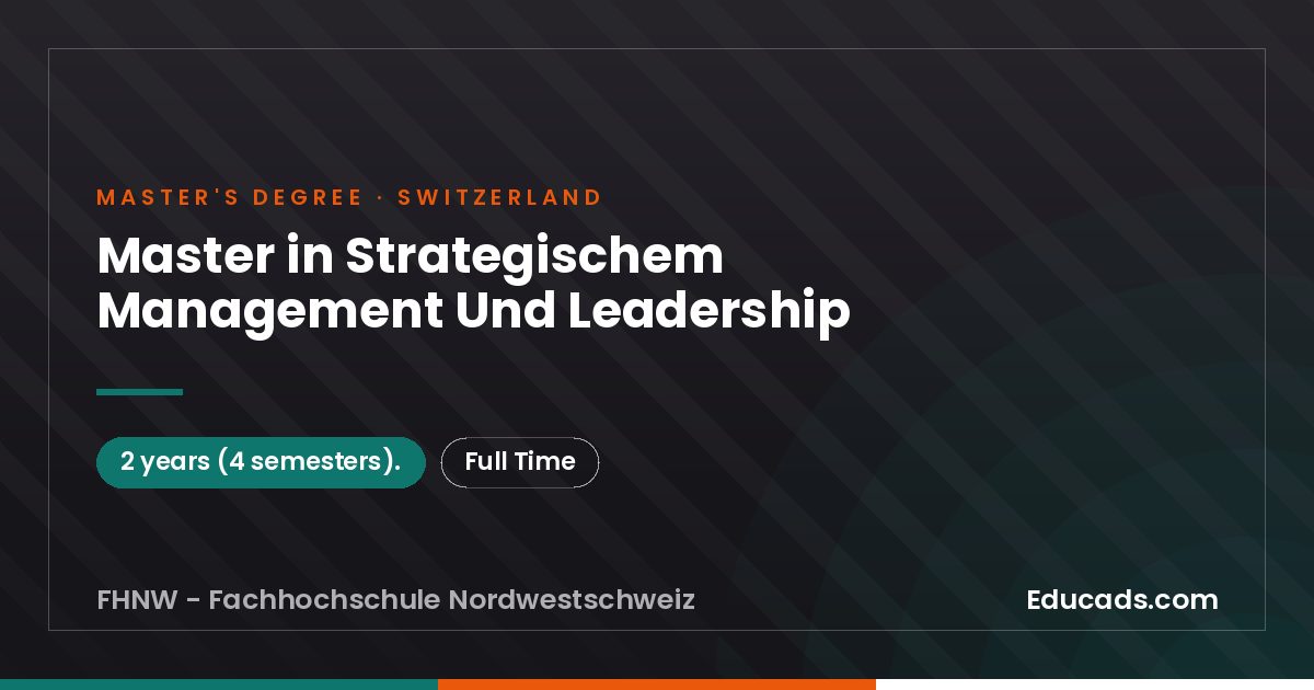 Master in Strategischem Management Und Leadership
