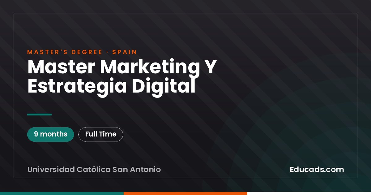 Master Marketing Y Estrategia Digital