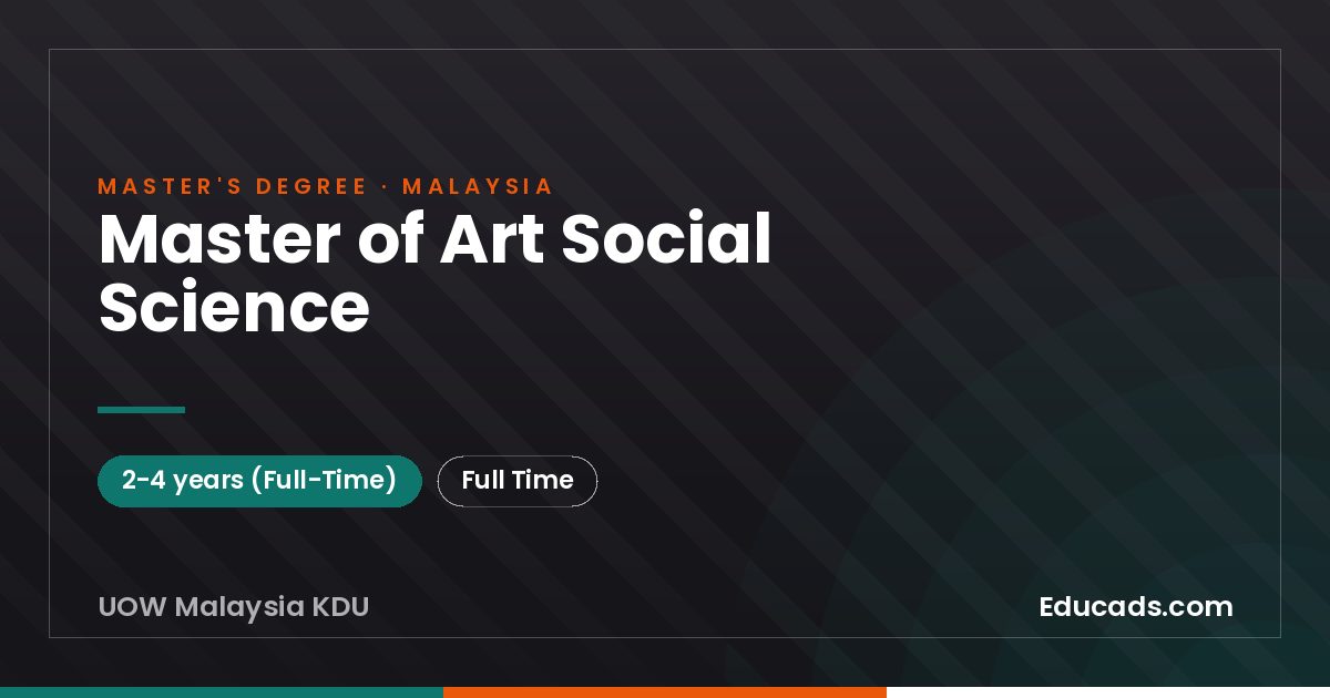 Master of Art Social Science