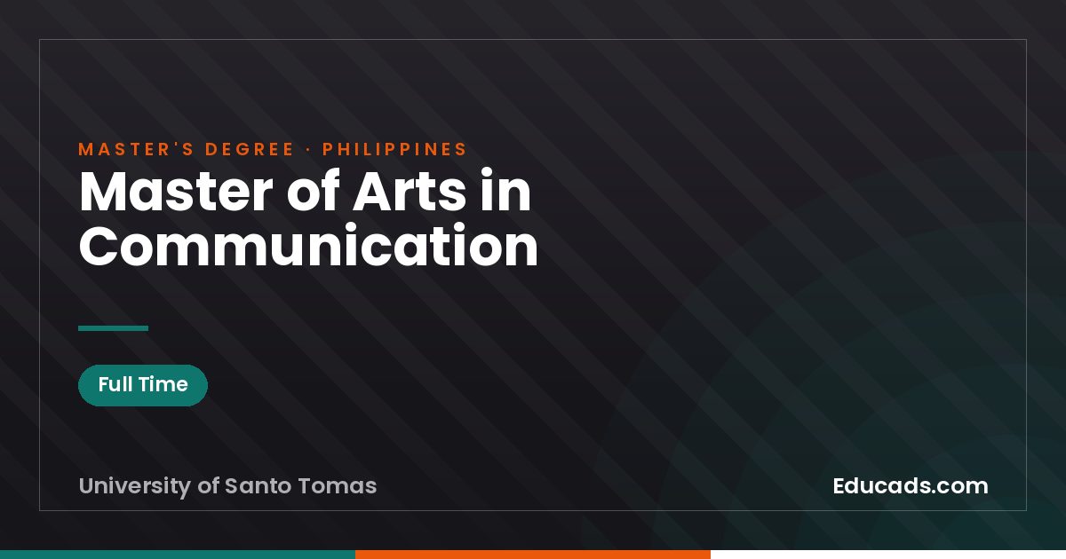 Master of Arts in Communication