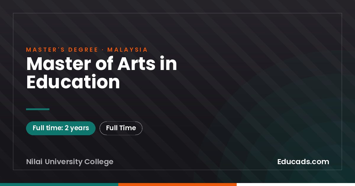 Master of Arts in Education