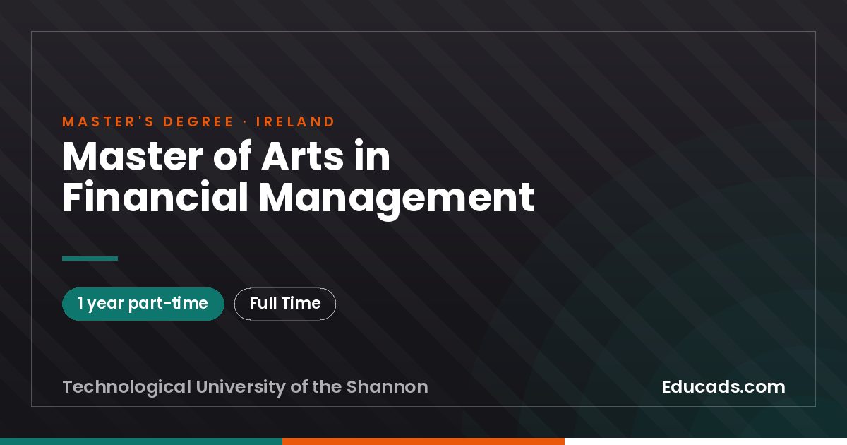 Master of Arts in Financial Management